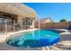 Inviting private pool surrounded by a patio, covered seating area, perfect for outdoor enjoyment and relaxation at 16817 W Bradford Way, Surprise, AZ 85374