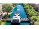 Aerial view of the waterway featuring a gazebo and water fountains at 1814 E Bridgeport Pkwy # 103, Gilbert, AZ 85295