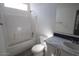 Clean bathroom with a shower-tub combination and modern vanity, offering a serene space for relaxation at 1820 N Thornton Rd # 917, Casa Grande, AZ 85122
