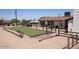 Bocce ball court with seating along the sides, enhancing community recreation at 1820 N Thornton Rd # 917, Casa Grande, AZ 85122