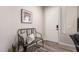 Welcoming entryway features wood-look flooring, bench seating, and tasteful wall decor at 2024 E Cherry Hills Pl, Chandler, AZ 85249