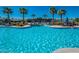 Enjoy the sparkling blue community pool with surrounding lounge chairs and palm trees at 21134 W Green St, Buckeye, AZ 85396