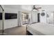 Relaxing bedroom offering a private patio and ensuite bathroom at 2170 E Alameda Dr, Tempe, AZ 85282