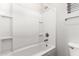 Clean and bright bathroom showcasing a white tub and shower with sleek hardware at 21972 N 97Th Gln, Peoria, AZ 85383