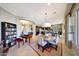 Open dining area with stylish lighting and beautiful floor at 29749 N 130Th Dr, Peoria, AZ 85383