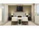 Elegant bedroom with decorative wall, accent lighting, and matching furniture at 4752 E Topaz Dr, San Tan Valley, AZ 85140