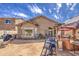 Backyard featuring an outdoor living area with patio furniture at 5342 W Maldonado Rd, Laveen, AZ 85339