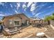 Backyard featuring an outdoor living area with patio furniture at 5342 W Maldonado Rd, Laveen, AZ 85339