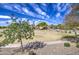 Exterior of a well-maintained property with a view of landscaped lawn and beautiful desert trees at 5342 W Maldonado Rd, Laveen, AZ 85339