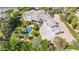 Aerial view showcasing the estate's large lot, private pool and well-maintained landscaping at 6467 E Sierra Vista Dr, Paradise Valley, AZ 85253