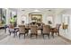 An elegantly decorated dining room with designer accents and lots of natural light at 6467 E Sierra Vista Dr, Paradise Valley, AZ 85253