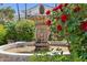 Close up of a water fountain and landscaping at 6467 E Sierra Vista Dr, Paradise Valley, AZ 85253