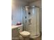 Bright bathroom featuring a round shower, offering a clean and functional space at 742 S Los Alamos --, Mesa, AZ 85204