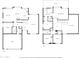 Floorplan depicting the layout of the home's two floors, including bedrooms, bathrooms, kitchen, and living spaces at 8469 W Emile Zola Ave, Peoria, AZ 85381