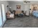 Cozy living room features stylish wood-look floors and neutral décor at 909 W Mesquite St, Chandler, AZ 85225