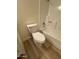 Bathroom highlighting the toilet, shower and tub combination at 97 N Cooper Rd # 97, Chandler, AZ 85225