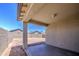 A view of a covered patio overlooking a spacious backyard at 10430 E Sunflower Ln, Florence, AZ 85132