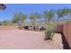 The backyard has a block wall, desert landscaping and is low maintenance at 1125 E Milada Dr, Phoenix, AZ 85042