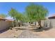 Stone drainage ditch between backyards at 1125 E Milada Dr, Phoenix, AZ 85042