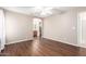 This large main bedroom has an en-suite bathroom and plenty of room at 11510 E Lomita Ave, Mesa, AZ 85209