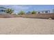 Spacious backyard showcasing neutral rock landscaping surrounded by a brick perimeter wall at 1343 W Roadrunner Dr, Chandler, AZ 85286