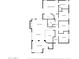 Detailed floor plan showcasing the layout of the home, including bedrooms, bathrooms, and living spaces at 1343 W Roadrunner Dr, Chandler, AZ 85286