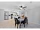 Open-concept kitchen and dining area with stainless steel appliances and tile floors at 1511 W Mesquite St, Chandler, AZ 85224