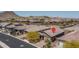 Aerial view of the neighborhood showing the home's location near mountain views at 16500 W Caldwell St, Goodyear, AZ 85338