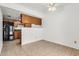 Bright dining area next to kitchen featuring tile flooring and ceiling fan at 3511 E Baseline Rd # 1085, Phoenix, AZ 85042