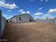 Spacious backyard featuring block wall fencing, providing privacy and security for outdoor enjoyment at 4345 E Brook Lynn Pl, San Tan Valley, AZ 85143