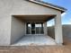 Covered patio with views of the backyard and clear sky at 4345 E Brook Lynn Pl, San Tan Valley, AZ 85143
