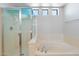 Beautiful bathroom with a shower, soaking tub, and bright natural light at 43507 W Cydnee Dr, Maricopa, AZ 85138