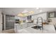 Modern kitchen with a skylight, stainless steel appliances, and a center island at 4450 E Camelback Rd # 4, Phoenix, AZ 85018