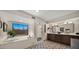 Modern main bathroom with a separate shower, tub, and double sinks at 4450 E Camelback Rd # 4, Phoenix, AZ 85018
