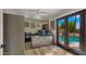 Lovely home office featuring an outside view of the pool and natural lighting at 4450 E Camelback Rd # 4, Phoenix, AZ 85018