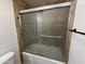 Bathroom with glass shower doors at 5338 W Wolf St, Phoenix, AZ 85031