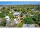 Wide aerial view of the residential neighborhood and tree-lined streets at 534 W 15Th St, Tempe, AZ 85281