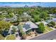 Beautiful aerial view of a home with solar panels nestled in a lush, green neighborhood near the city at 534 W 15Th St, Tempe, AZ 85281