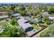 Stunning aerial view of home with solar panels, lush landscaping, and charming neighborhood views at 534 W 15Th St, Tempe, AZ 85281