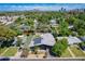 Scenic aerial view of a home with solar panels surrounded by lush greenery in a vibrant neighborhood at 534 W 15Th St, Tempe, AZ 85281