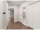 Bright entryway featuring tile flooring, closet, and door to the main living area at 7700 E Gainey Ranch Rd # 102, Scottsdale, AZ 85258