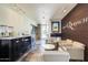 Inviting community lounge with comfortable seating, beverage station, and views of the lush surroundings at 7700 E Gainey Ranch Rd # 102, Scottsdale, AZ 85258