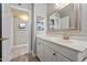 Bright bathroom featuring a white vanity and plenty of space at 7736 E Hazelwood St, Scottsdale, AZ 85251