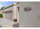 Close up of modern address numbers on the stucco of the home at 7856 E Via Marina --, Scottsdale, AZ 85258