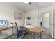 Bright home office featuring a built-in washer/dryer, desk space, and ample storage at 7856 E Via Marina --, Scottsdale, AZ 85258