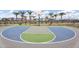 Basketball court with palm tree landscaping and community center visible at 8149 E Petunia Ave # 1057, Mesa, AZ 85212