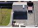 Overhead view of a well-maintained shed and gravel parking area with storage at 8441 W Foothill Dr, Peoria, AZ 85383