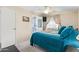 Comfortable bedroom with a plush bed, soft lighting, and serene decor at 931 S 91St Pl, Mesa, AZ 85208