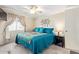 Inviting bedroom featuring a cozy bed, neutral walls, and tranquil window views at 931 S 91St Pl, Mesa, AZ 85208