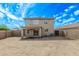 View of the backyard and patio, with a block wall ensuring privacy at 11501 N Pablo St, El Mirage, AZ 85335